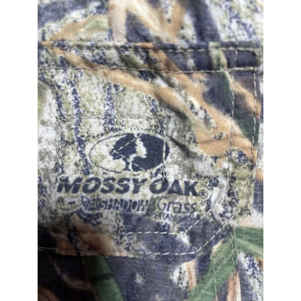Men's 2XL Mossy Oak Camo Cargo Pants Nylon Break Up‎ Outdoor Lightweight Belt
